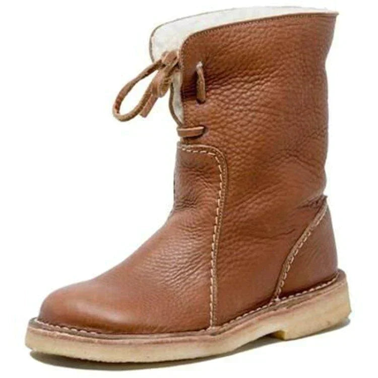 Waterdichte winterlaarzen voor dames met fleece en wollen voering