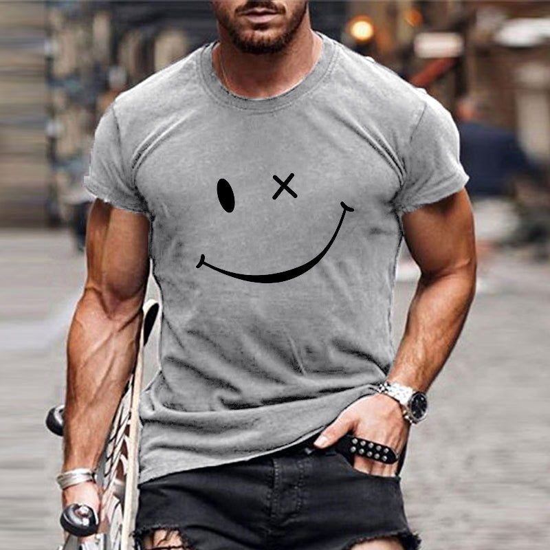 Image of Wayne | Heren T-shirt met Ronde Hals en Grafische Print