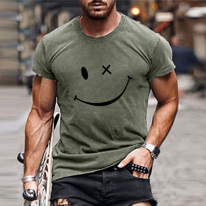 Image of Wayne | Heren T-shirt met Ronde Hals en Grafische Print