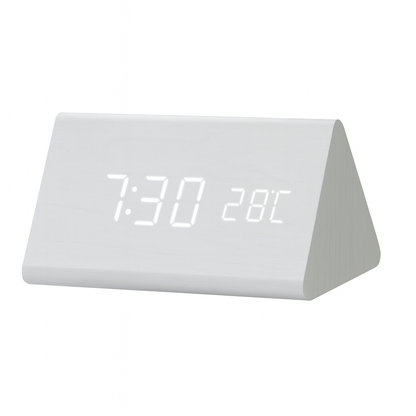 Wekker in Houtdesign met Led-display