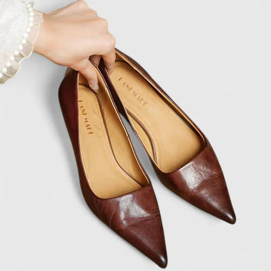 Image of Willemina | Dames Pumps met Puntneus en Lage Hak