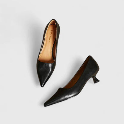 Image of Willemina | Dames Pumps met Puntneus en Lage Hak
