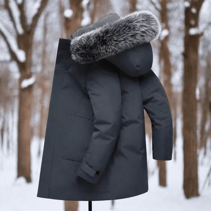 Winddichte winterparka voor heren met warme thermische voering en weerbestendige bescherming