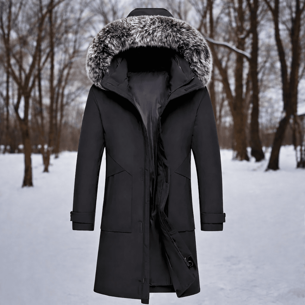 Winddichte winterparka voor heren met warme thermische voering en weerbestendige bescherming