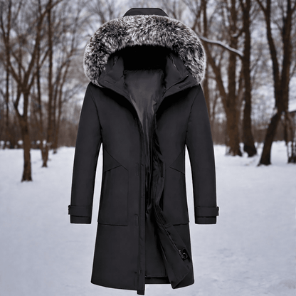 Winddichte winterparka voor heren met warme thermische voering en weerbestendige bescherming