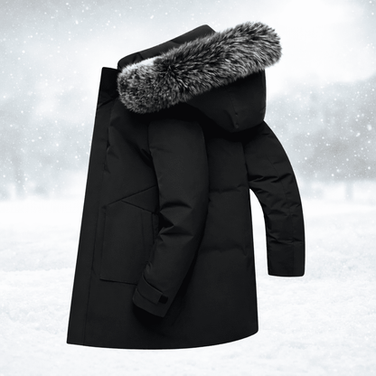 Winddichte winterparka voor heren met warme thermische voering en weerbestendige bescherming