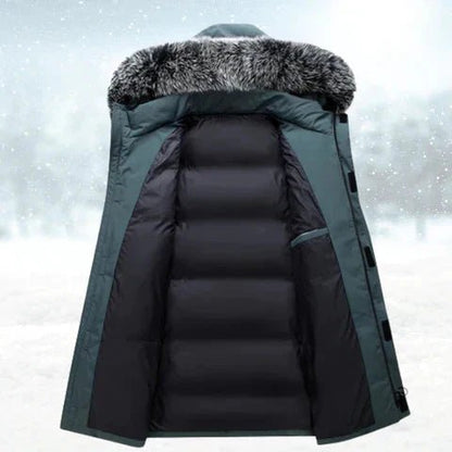 Winddichte winterparka voor heren met warme thermische voering en weerbestendige bescherming
