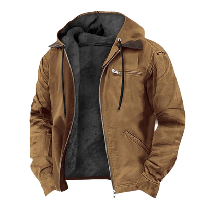 Winterjas voor heren met capuchon en modern ademend design