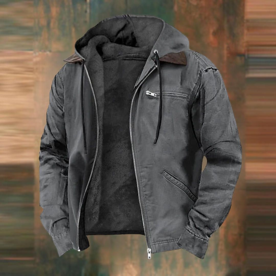 Winterjas voor heren met capuchon en modern ademend design