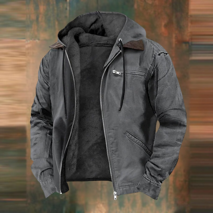 Winterjas voor heren met capuchon en modern ademend design
