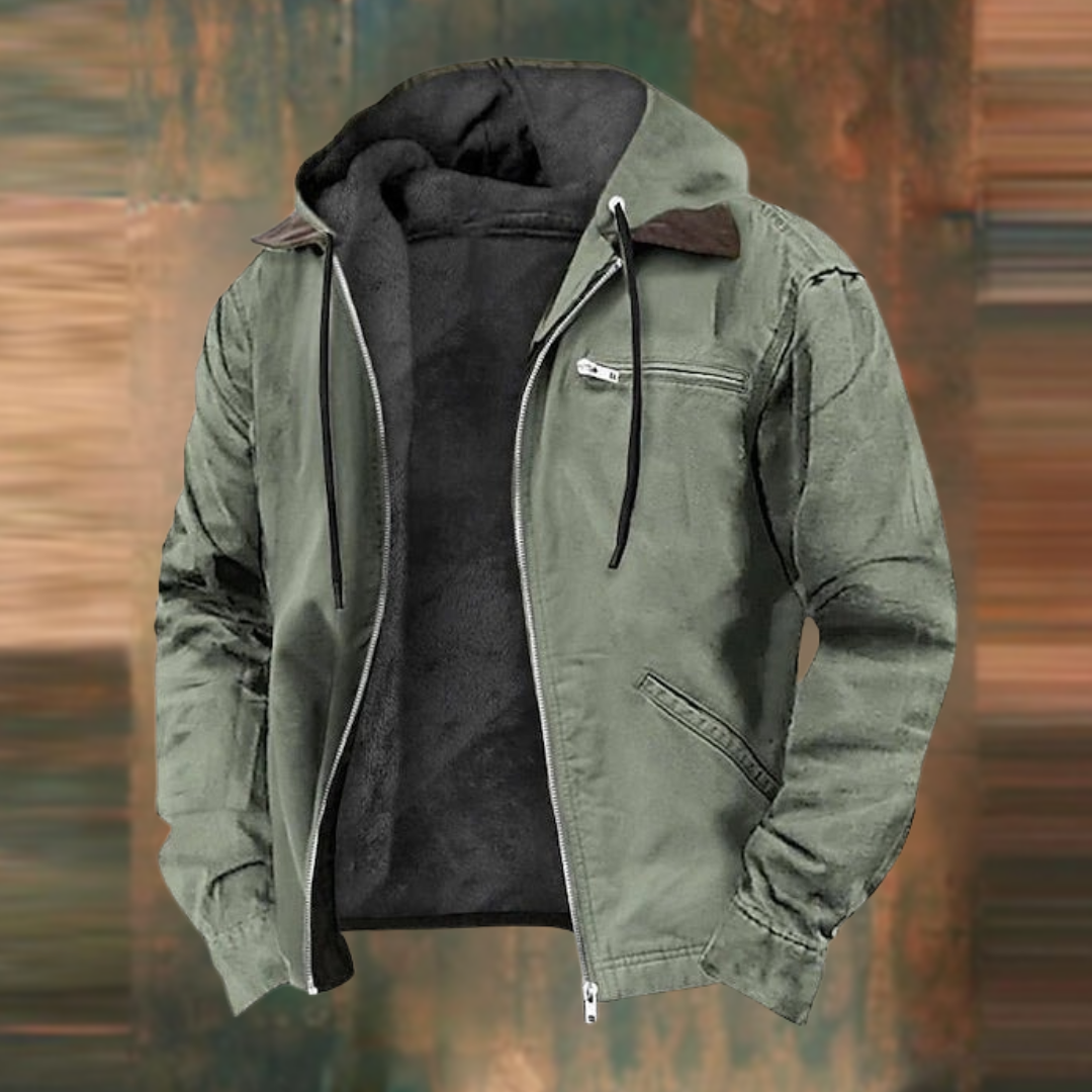 Winterjas voor heren met capuchon en modern ademend design