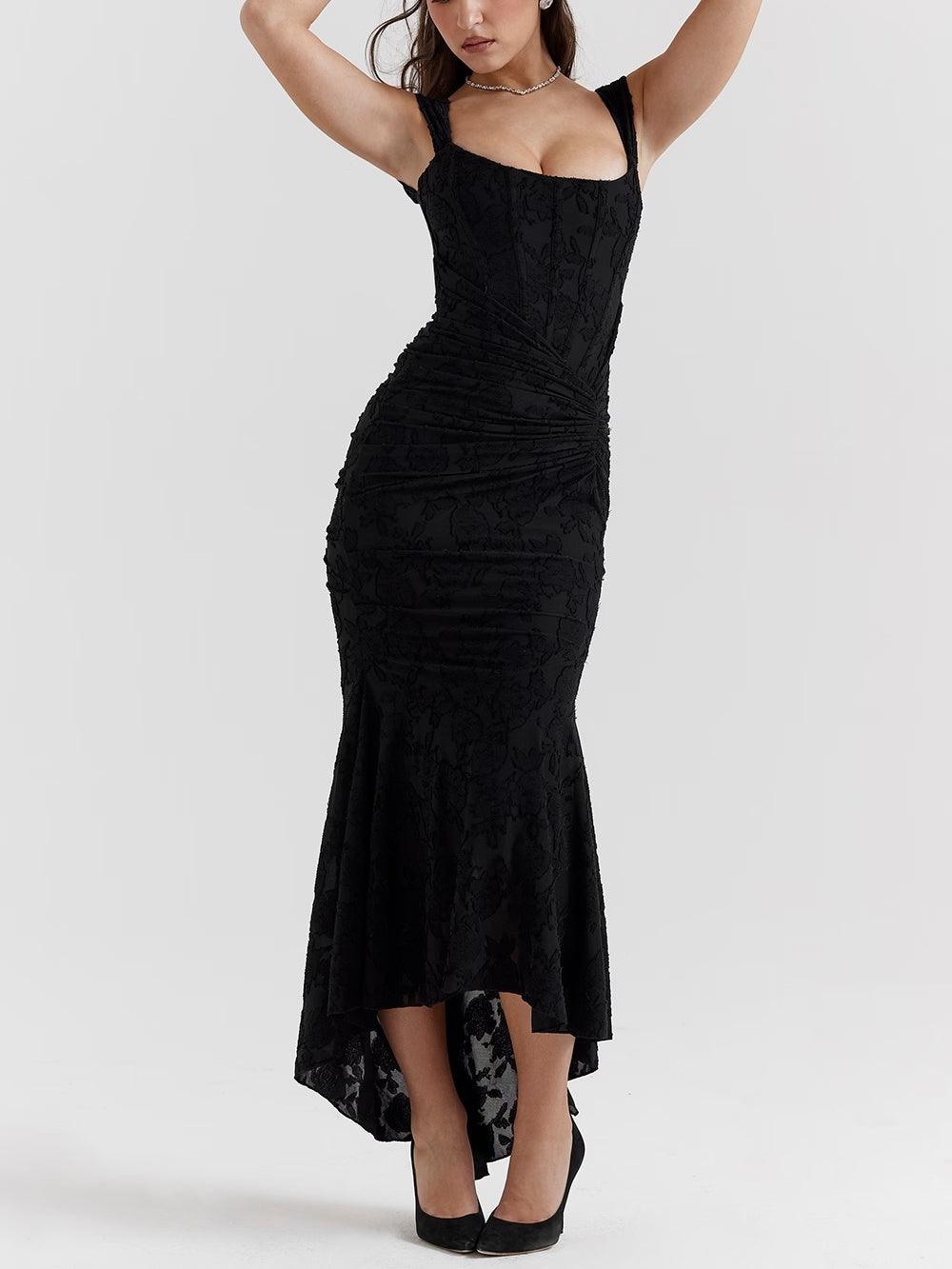 Image of Yara | Dames Mouwloze Bodycon Midi Jurk