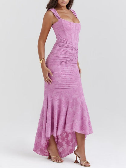 Image of Yara | Dames Mouwloze Bodycon Midi Jurk