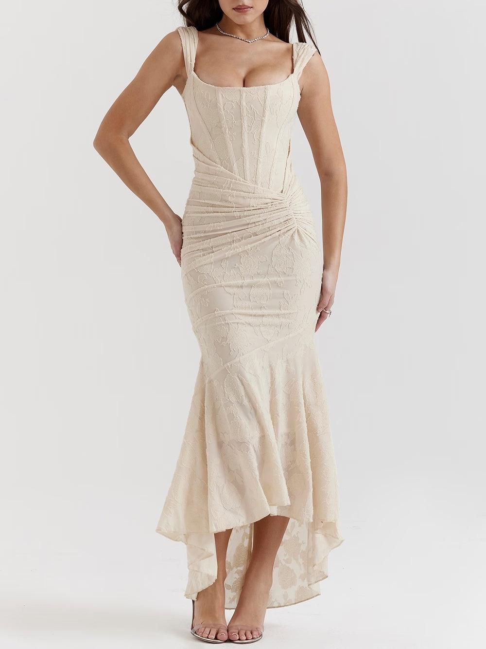 Image of Yara | Dames Mouwloze Bodycon Midi Jurk