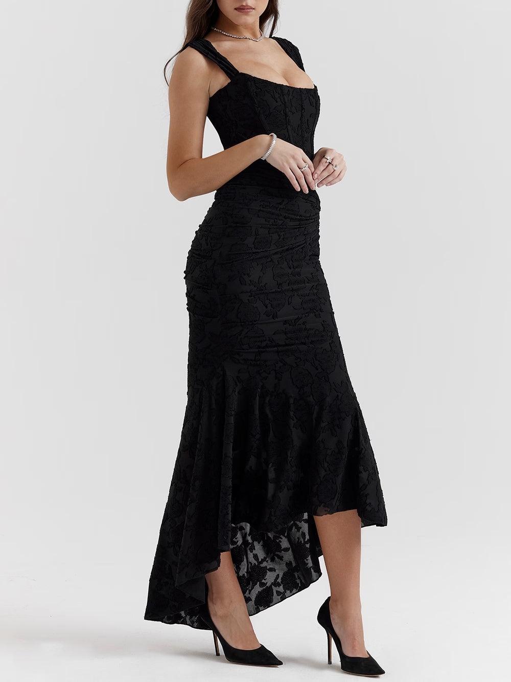 Image of Yara | Dames Mouwloze Bodycon Midi Jurk