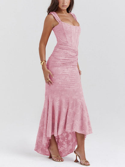 Image of Yara | Dames Mouwloze Bodycon Midi Jurk