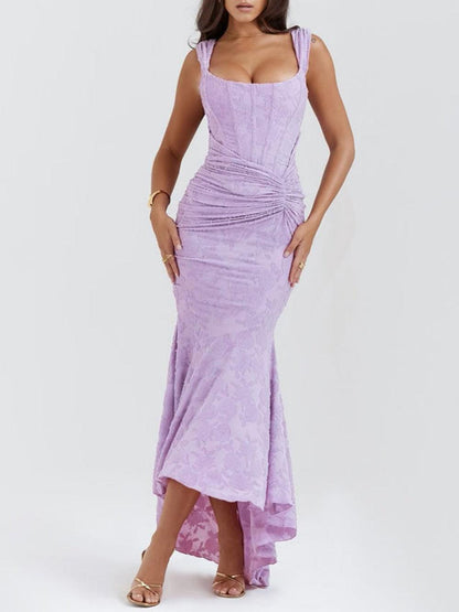 Image of Yara | Dames Mouwloze Bodycon Midi Jurk