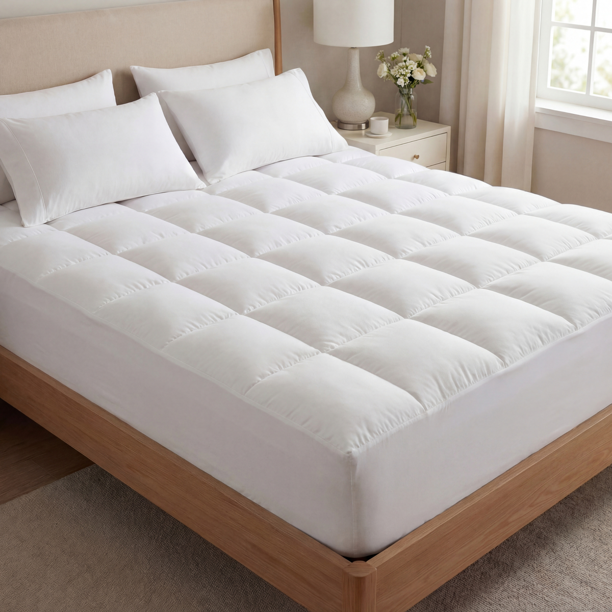 Zachte matrastopper 1000 g/m² - Ademende en verkoelende comfortlaag
