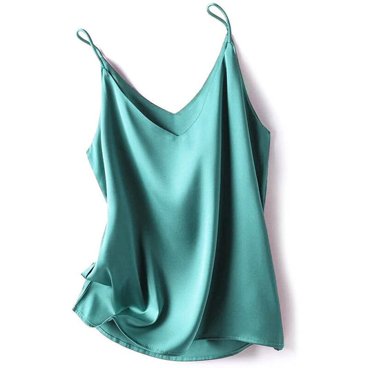 Zijdezacht camisole topje voor dames voor elegante laagjes