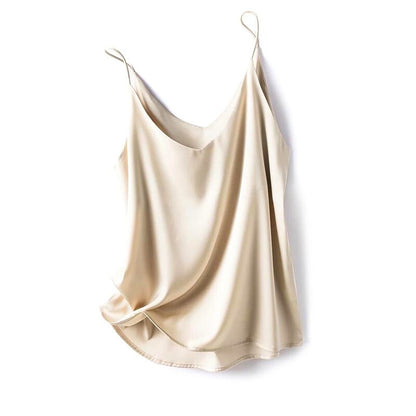 Zijdezacht camisole topje voor dames voor elegante laagjes