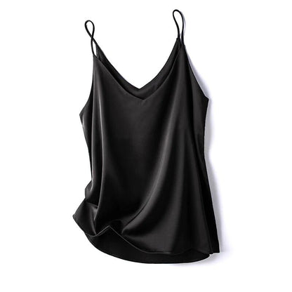 Zijdezacht camisole topje voor dames voor elegante laagjes